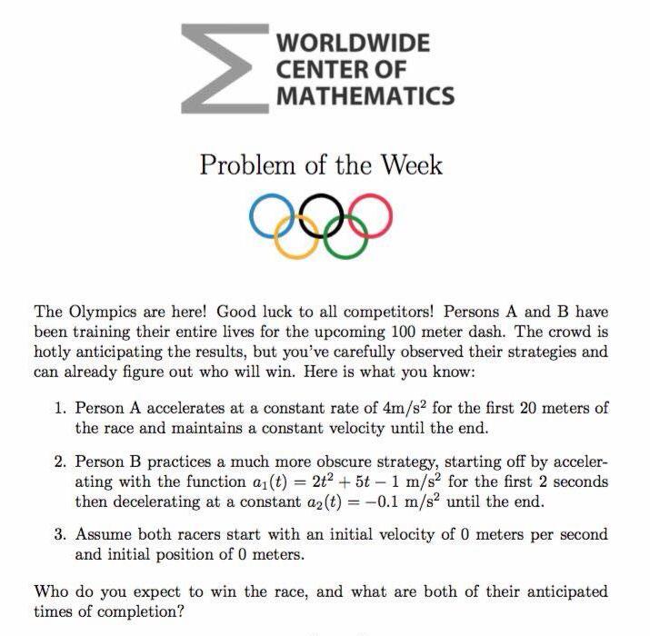 Olympics Maths